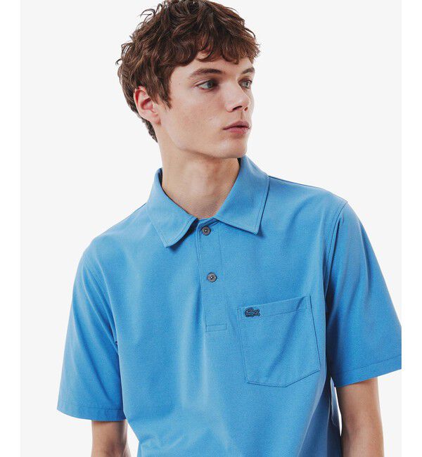 LACOSTE「速乾ストレッチシングルジャージポロシャツ」|ポロシャツ|