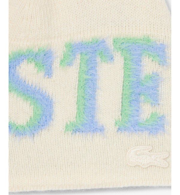 LACOSTE「オーバーサイズブランドネームロゴジャカード ウールニットキャップ ビーニー」|その他|