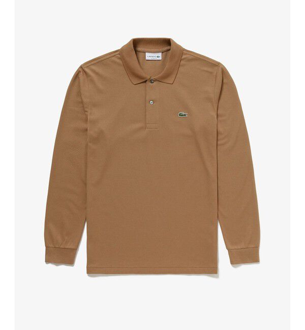 LACOSTE「オリジナルフィット 長袖 ポロシャツ」|ポロシャツ|キャメル