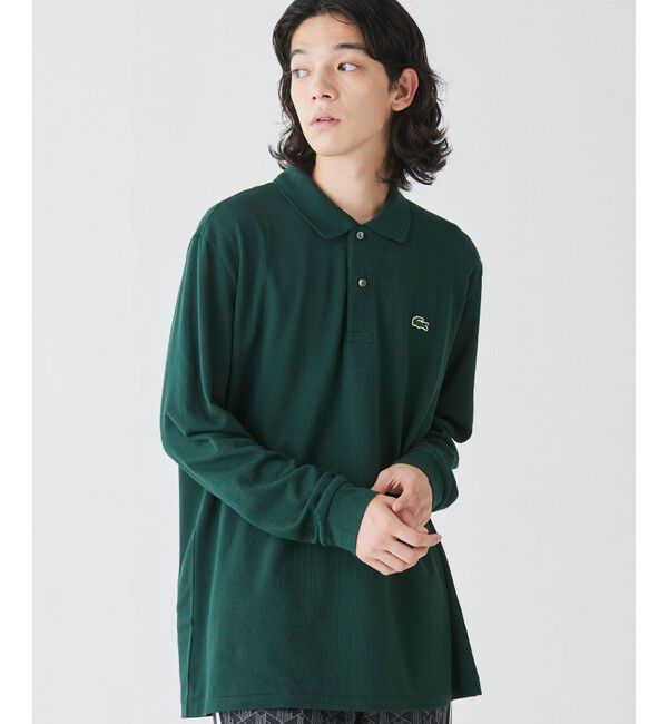 LACOSTE「オリジナルフィット 長袖 ポロシャツ」|ポロシャツ|ダークグリーン