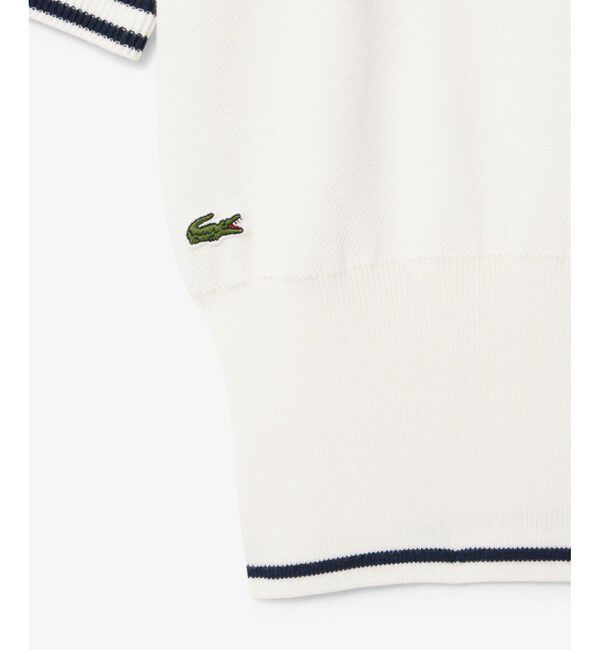 LACOSTE「フランスメイド スキッパーネックポロシャツ」|ニット・セーター|