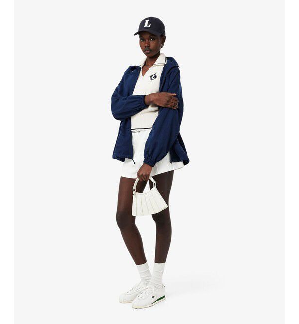 LACOSTE「フランスメイド スキッパーネックポロシャツ」|ニット・セーター|