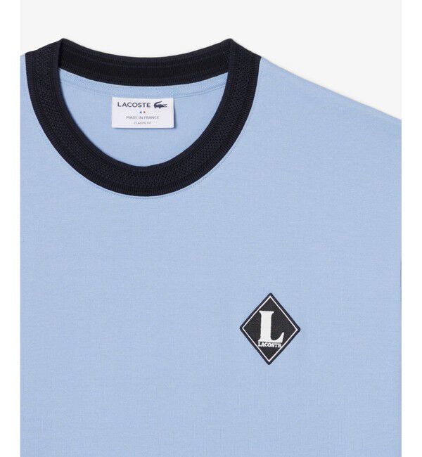 LACOSTE「フランスメイド レトロパッチTシャツ」|Tシャツ・カットソー|
