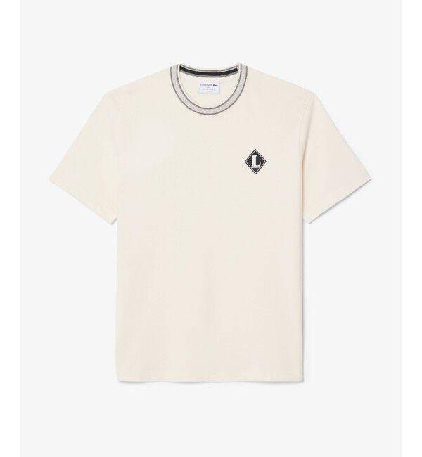LACOSTE「フランスメイド レトロパッチTシャツ」|Tシャツ・カットソー|