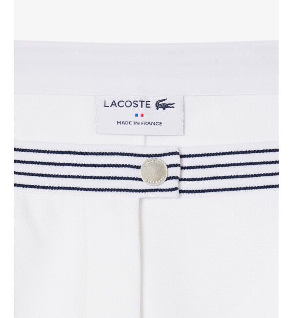 LACOSTE「フランスメイド ボーダーウエストバンド鹿の子地ショーツ」|その他|