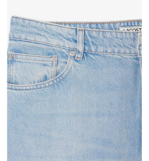 LACOSTE「ルーズフィットオーガニックコットンデニムパンツ」|デニム|