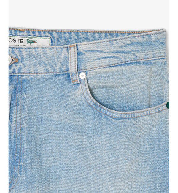LACOSTE「ルーズフィットオーガニックコットンデニムパンツ」|デニム|