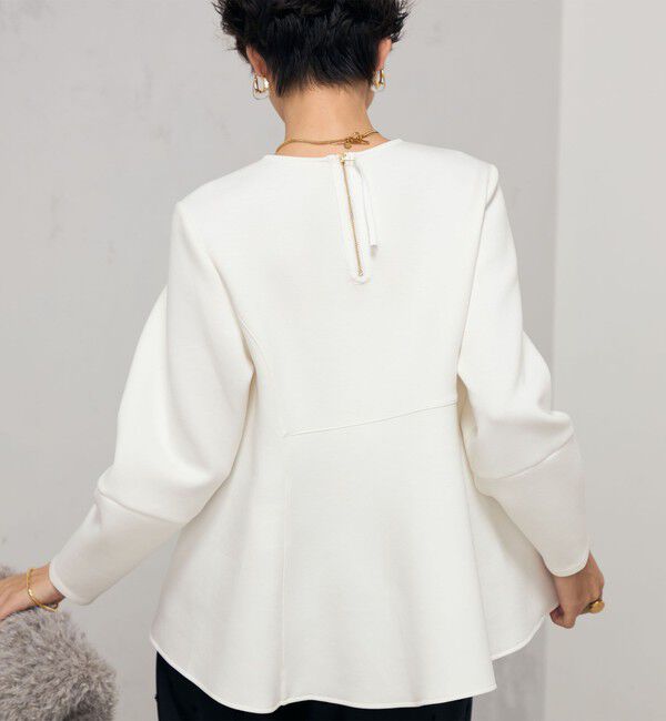 NOLLEY'S「ウォッシャブルエアボールフレアプルオーバーカットソー」|Tシャツ・カットソー|