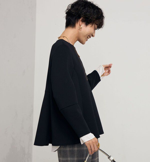 NOLLEY'S「ウォッシャブルエアボールフレアプルオーバーカットソー」|Tシャツ・カットソー|