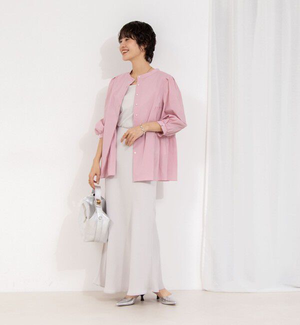 NOLLEY'S「《手洗い可能》サテン&times;ベア天2WAYタンクトップ」|タンクトップ|