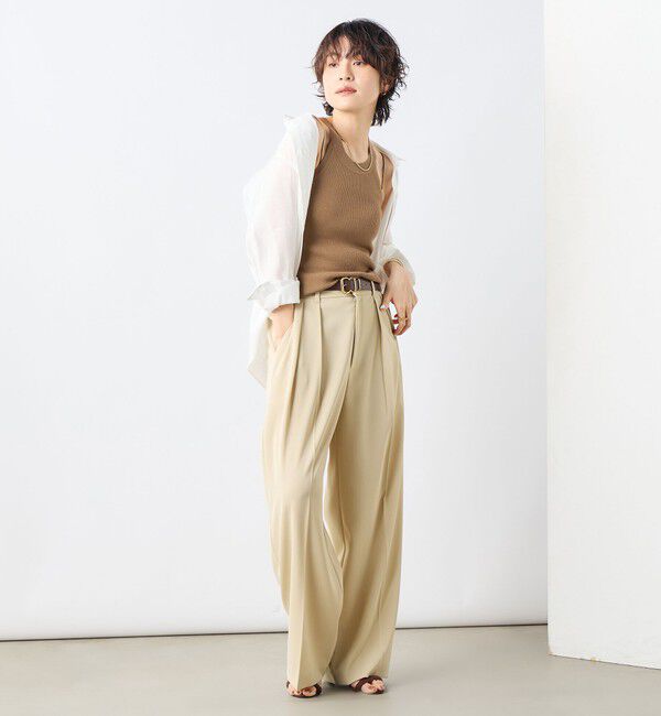 NOLLEY'S sophi「《アンサンブル対応》《手洗い可能》イタリー糸ホルターネックタンクトップ」|タンクトップ|