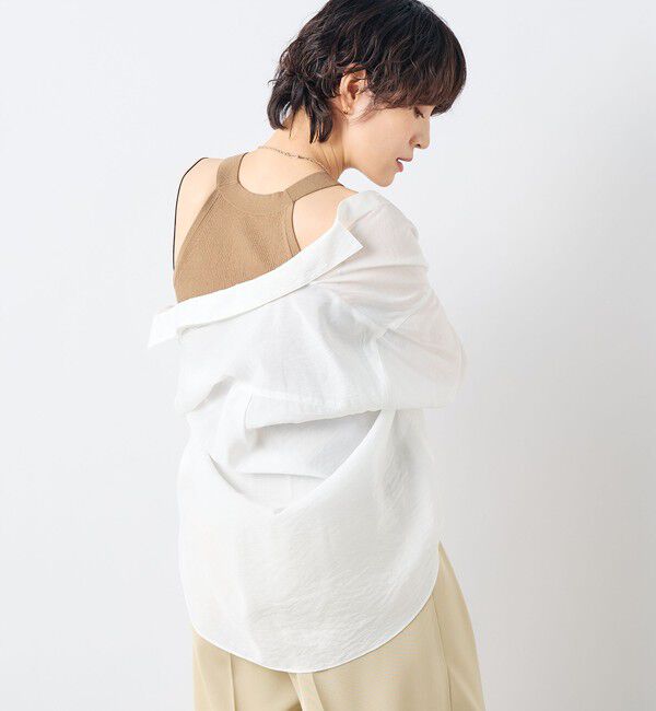 NOLLEY'S sophi「《アンサンブル対応》《手洗い可能》イタリー糸ホルターネックタンクトップ」|タンクトップ|