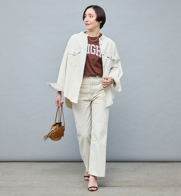 Rie Miller「【RM denim】センタープレスハイウエストパンツ」|デニム|