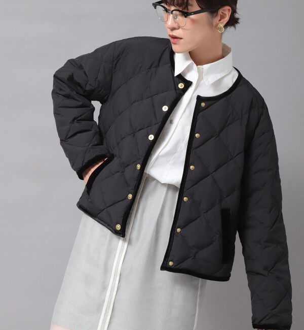 NOLLEY'S「【TAION&times;LIMONTA】別注ベロアパイピングショートダウン」|ダウン|