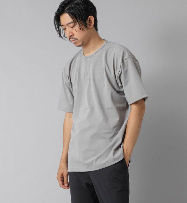 NOLLEY'S goodman「【ACTIVE SECT】《限定展開》UVカット ヘンリーネックTシャツ 25SS」|Tシャツ・カットソー|