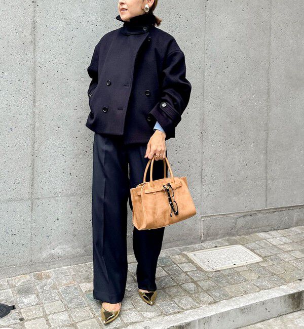 NOLLEY'S「《セットアップ対応》ウォッシャブルウール調セミワイドパンツ」|その他|