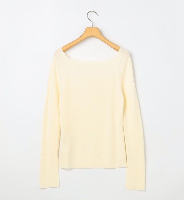 NOLLEY'S sophi「【WEB限定カラーあり】総針スクエアネックプルオーバーニット」|ニット・セーター|