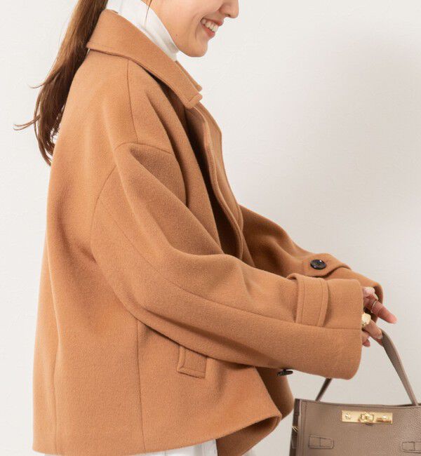 NOLLEY'S「ウールカシミヤダブルブレストコート」|ピーコート|