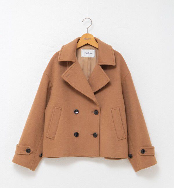 NOLLEY'S「ウールカシミヤダブルブレストコート」|ピーコート|