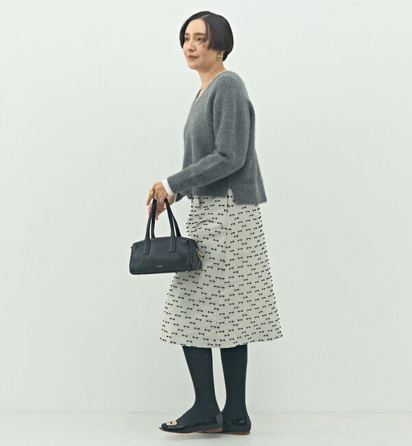 NOLLEY'S「《セットアップ対応》ウォッシャブルリボンジャガードAラインスカート」|フレア|