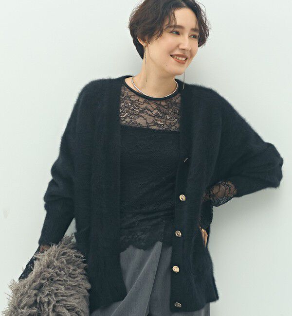 NOLLEY'S sophi「ウォッシャブルラッセルレースＴブラウス」|シャツ・ブラウス|