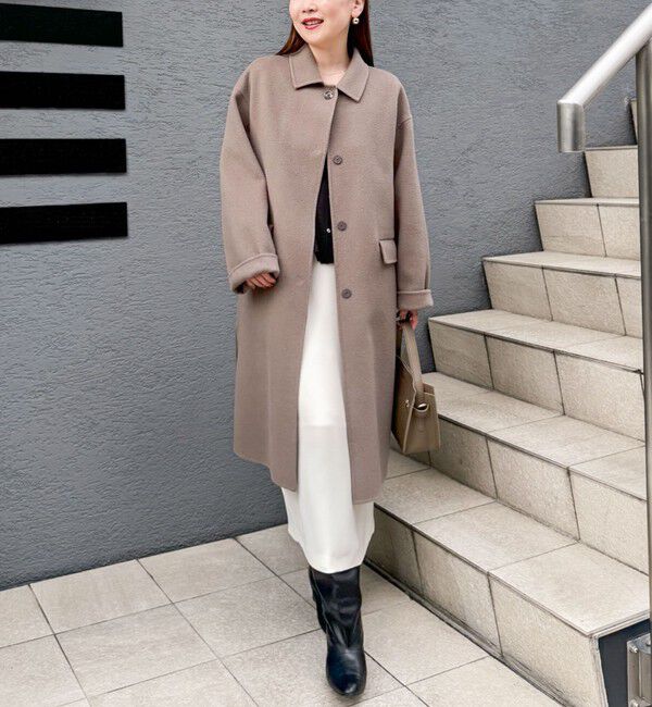 NOLLEY'S sophi「SUPER140リバーステンカラーコート」|ステンカラーコート|