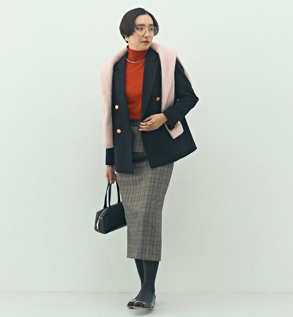 NOLLEY'S「ウォッシャブルウール調ダブルジャケット」|テーラードジャケット|