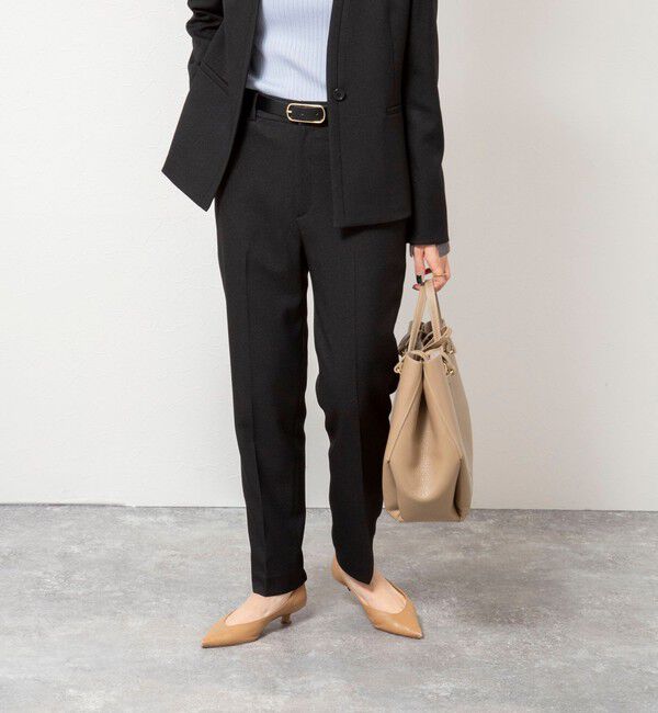 NOLLEY'S sophi「《セットアップ対応》ウォッシャブルウール調テーパードパンツ」|その他|