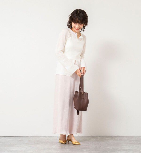 NOLLEY'S sophi「《手洗い可能》モヘヤ混片畦ビスチェ」|ニット・セーター|