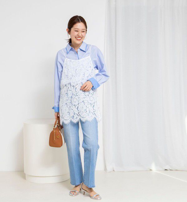 NOLLEY'S「ウォッシャブルレースビスチェ」|キャミソール|