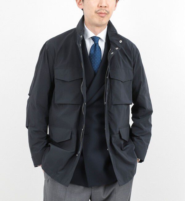NOLLEY'S goodman「【ダントツ撥水】M65タイプフードブルゾン 26SS」|ブルゾン・スタジャン|ネイビー