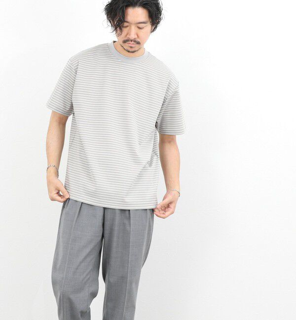 NOLLEY'S goodman「シルケットボーダーTシャツ / クルーネック / 26SS」|Tシャツ・カットソー|