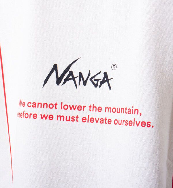 GLOSTER「【NANGA&times;GLOSTER】別注 ワンポイントロゴ刺繍 バックプリントTシャツ」|Tシャツ・カットソー|