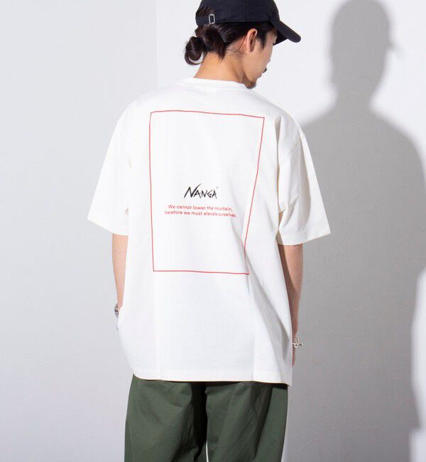 GLOSTER「【NANGA&times;GLOSTER】別注 ワンポイントロゴ刺繍 バックプリントTシャツ」|Tシャツ・カットソー|