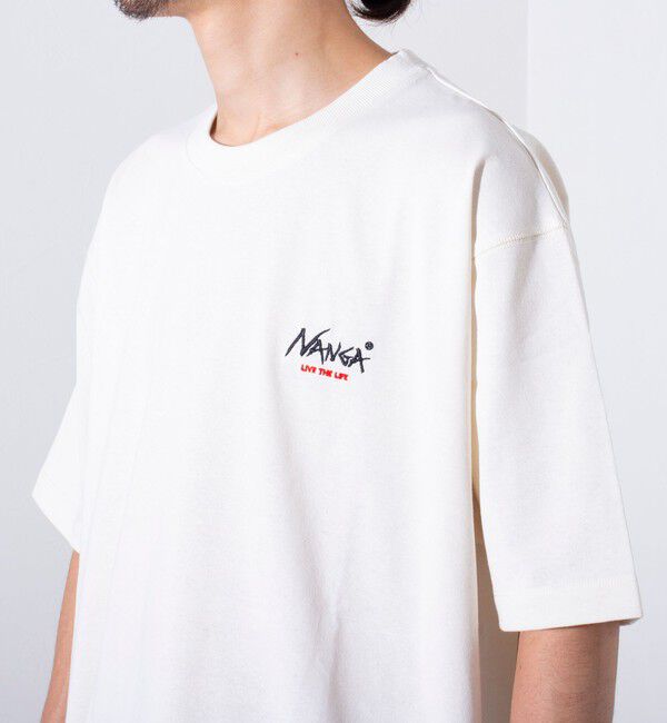 GLOSTER「【NANGA&times;GLOSTER】別注 ワンポイントロゴ刺繍 バックプリントTシャツ」|Tシャツ・カットソー|