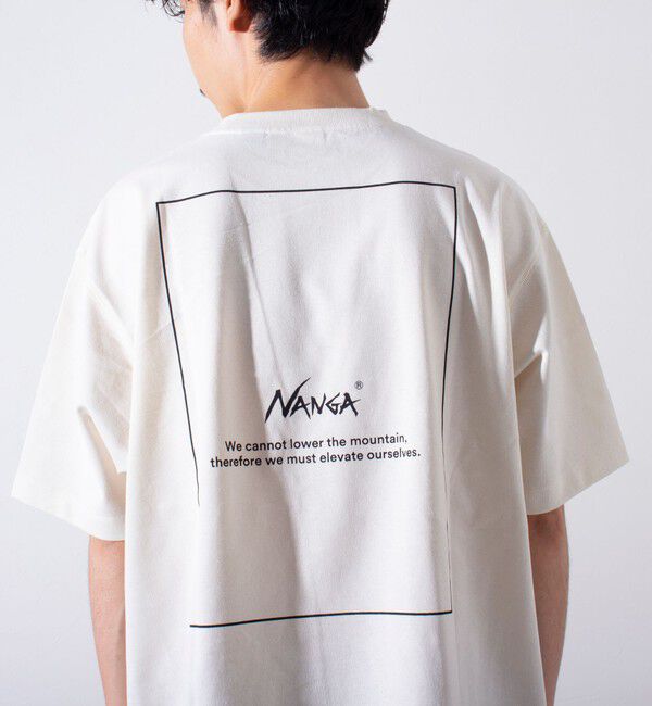 GLOSTER「【NANGA&times;GLOSTER】別注 ワンポイントロゴ刺繍 バックプリントTシャツ」|Tシャツ・カットソー|