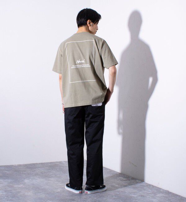 GLOSTER「【NANGA&times;GLOSTER】別注 ワンポイントロゴ刺繍 バックプリントTシャツ」|Tシャツ・カットソー|