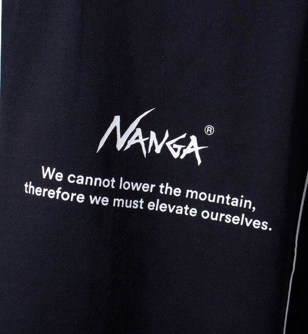 GLOSTER「【NANGA&times;GLOSTER】別注 ワンポイントロゴ刺繍 バックプリントTシャツ」|Tシャツ・カットソー|