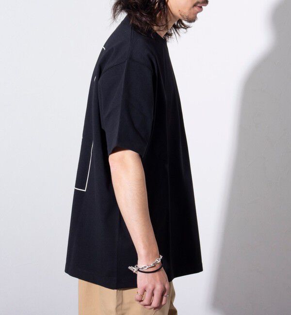 GLOSTER「【NANGA&times;GLOSTER】別注 ワンポイントロゴ刺繍 バックプリントTシャツ」|Tシャツ・カットソー|