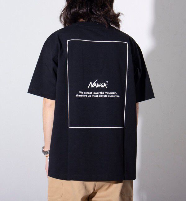 GLOSTER「【NANGA&times;GLOSTER】別注 ワンポイントロゴ刺繍 バックプリントTシャツ」|Tシャツ・カットソー|