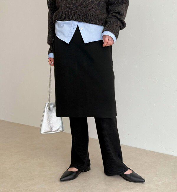 fredy emue「rib knit skirt&pants」|チノ|
