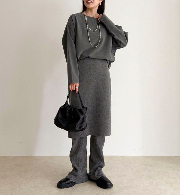 fredy emue「rib knit skirt&pants」|チノ|