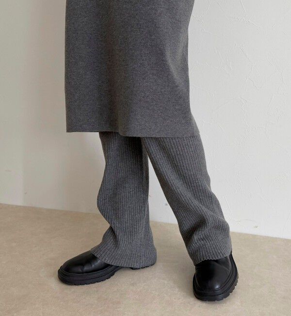 fredy emue「rib knit skirt&pants」|チノ|
