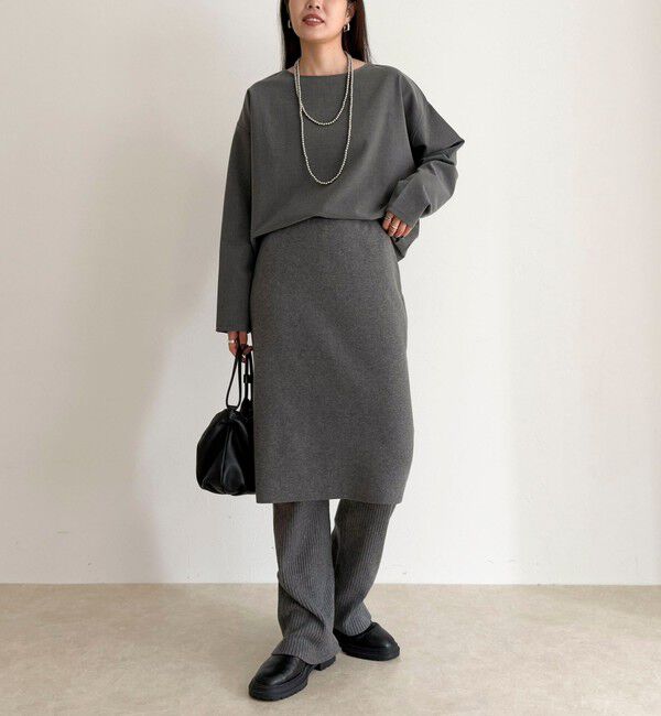 fredy emue「rib knit skirt&pants」|チノ|