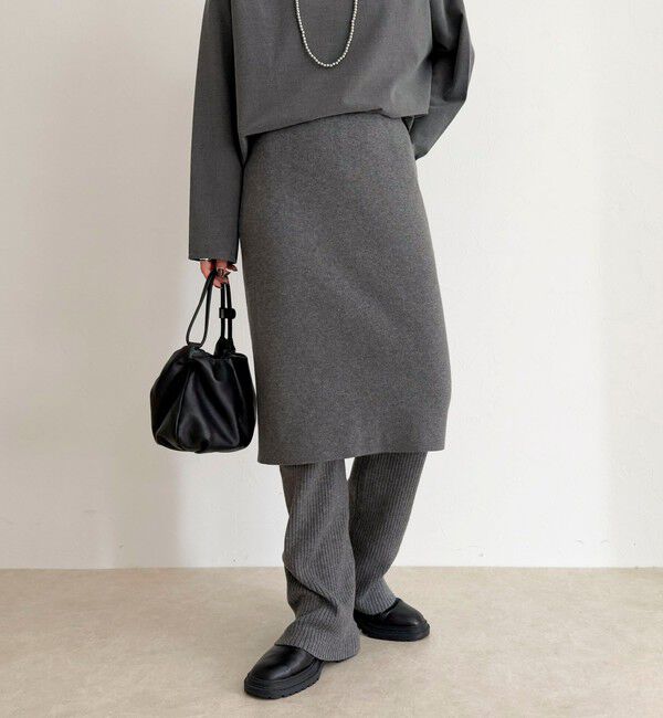 fredy emue「rib knit skirt&pants」|チノ|