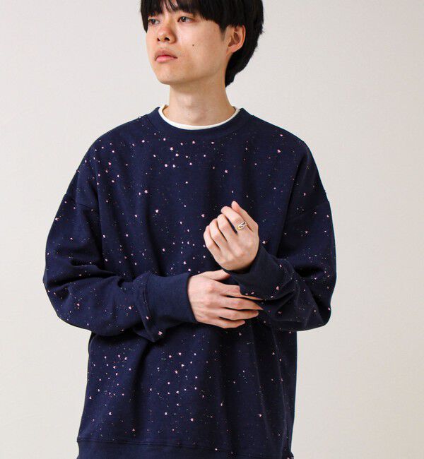 GLOSTER「星穴ネップボンディング クルーネックスウェット」|スウェット・ジャージ|