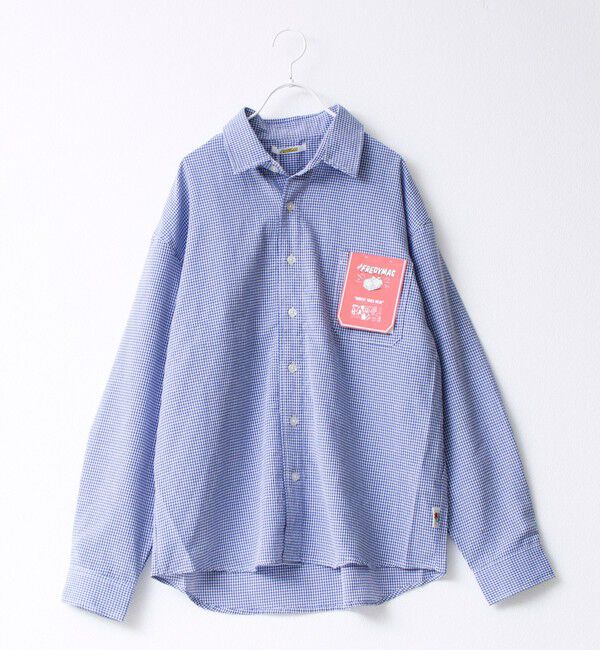 FREDY MAC「【FREDYMAC/フレディマック】シアサッカーチェックシャツ」|シャツ・ブラウス|ブルー系その他