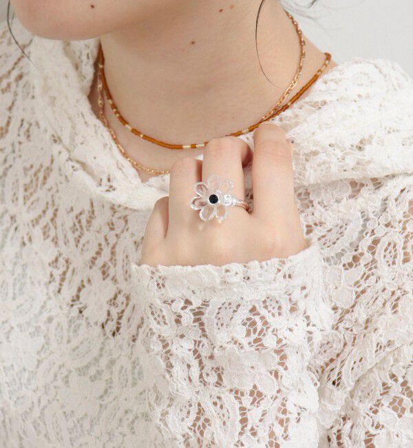 fredy emue「クリアフラワーリング」|リング|