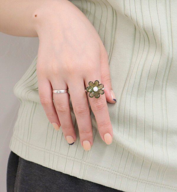 fredy emue「クリアフラワーリング」|リング|