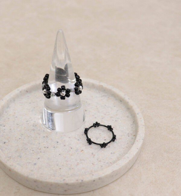 fredy emue「お花2セットリング」|リング|ブラック